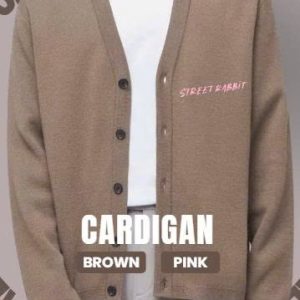 Street Rabbit-Cardigan Milk Coffee